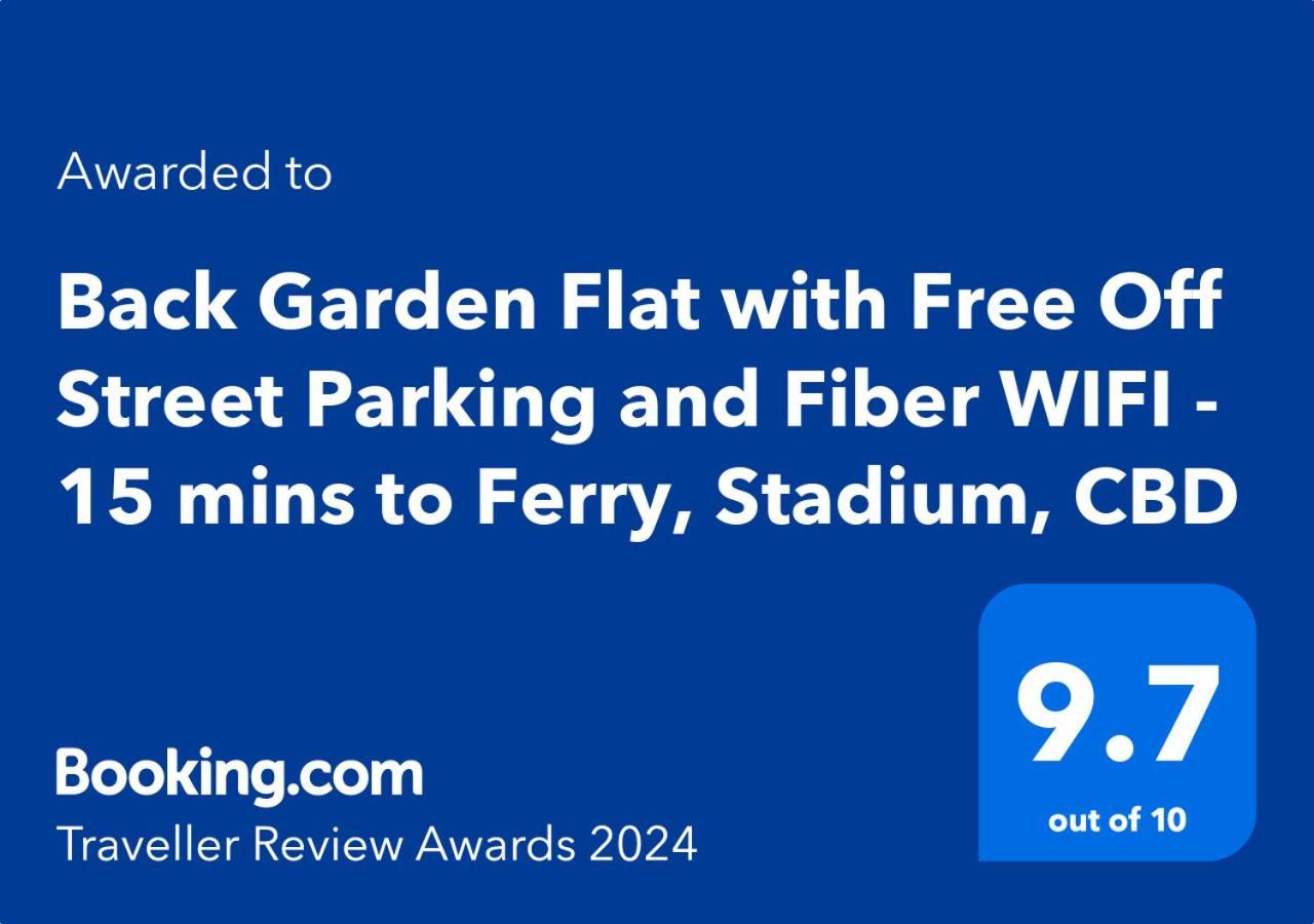 Back Garden Flat With Free On Street Parking And Fiber Wifi - 15 Mins To Ferry, Stadium, Cbd Wellington Exterior foto